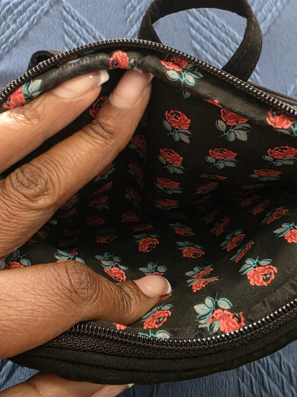 Vera Bradley Black Quilted Crossbody Wristlet